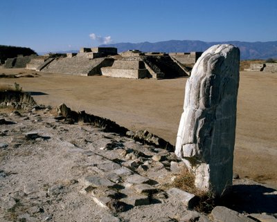 View of Monuments I, H, G by Zapotec Zapotec