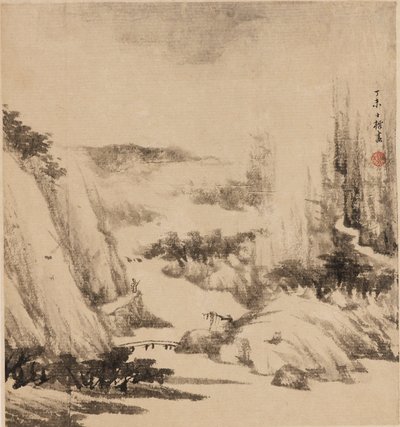 River Landscape, 1667 by Zha Shibiao