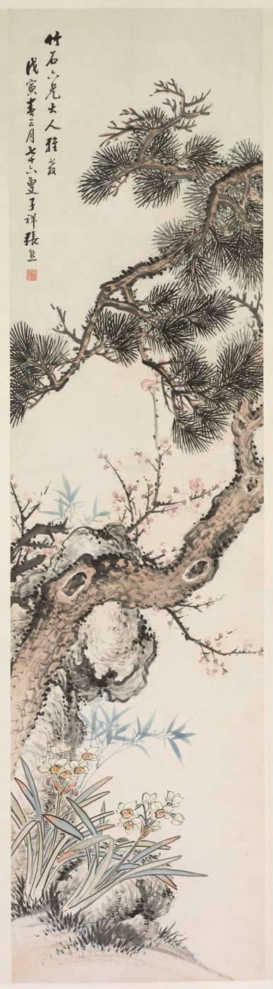 Three Purities, 1800s by Zhang Xiong