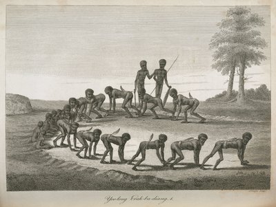 Aboriginal Men Imitating Dogs, Australia by Frederick (attr. to) Barnard