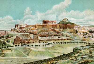 Athens (lithograph) by . .
