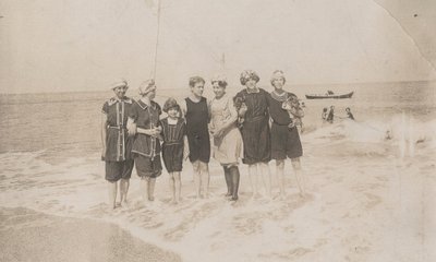 Bathing Party, Houlgate, September 1911 by Hippolyte Lalaise Devéria