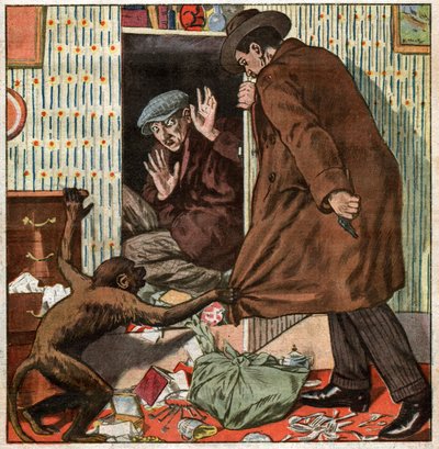 Burglary in France by Ferdinand Georg Waldmuller
