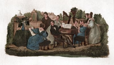 Concert in a park by . .