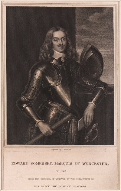 Edward Somerset, Marquis of Worcester by Frederick (attr. to) Barnard