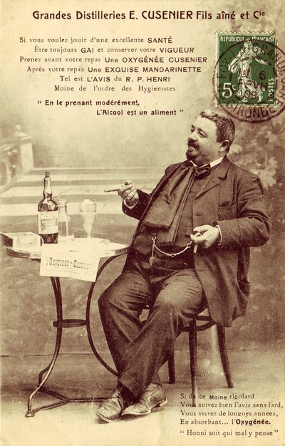 By taking it moderately, alcohol is a food by Frederick (attr. to) Barnard