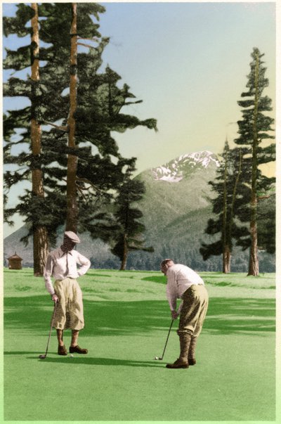 Golf in St Moritz by . .