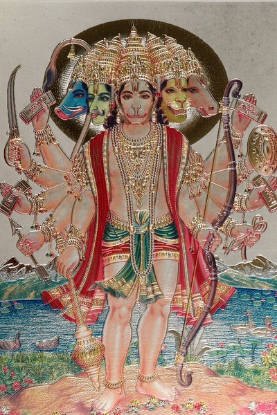 Hanuman, the monkey god in Hindu mythology by . .