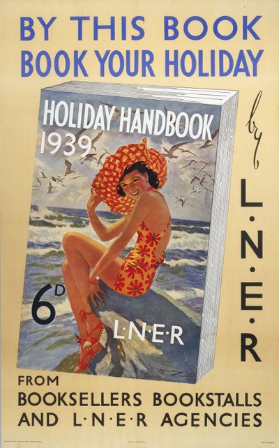 Holiday Handbook 1939, LNER poster by Ferdinand Georg Waldmuller