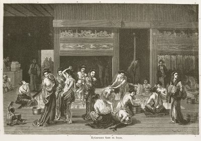 Women Washing in Public Baths, Edo by John Pardon