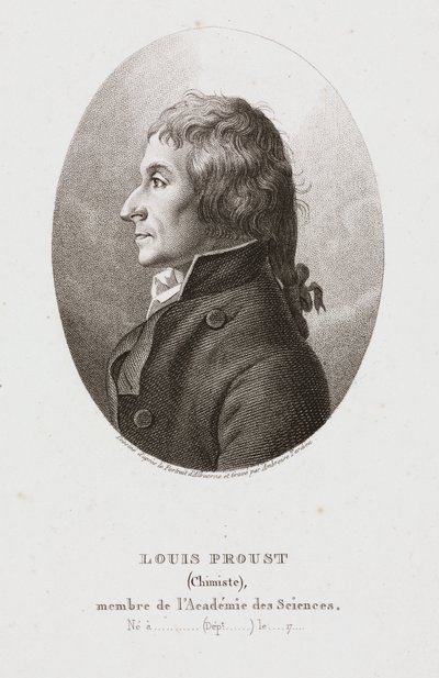 Joseph Louis Proust, French Chemist, c 1795 by Frederick (attr. to) Barnard