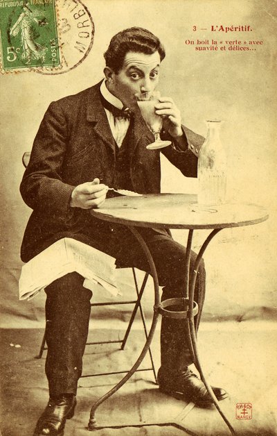 The Aperitif postcard no 3 by Frederick (attr. to) Barnard