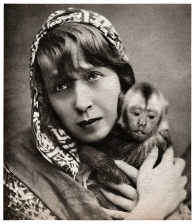 Mistinguett with a Little Monkey by . .