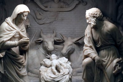 Nativity scene. Sculpture. San Donato church. Genoa. Italy. by . .