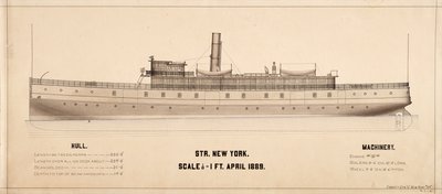 New York (Steamship: 1889) plans by . .