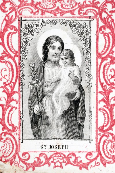 Saint Joseph and infant Jesus by Ferdinand Georg Waldmuller