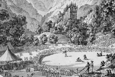 Switzerland Unspunnenfest 1805 by Frederick (attr. to) Barnard