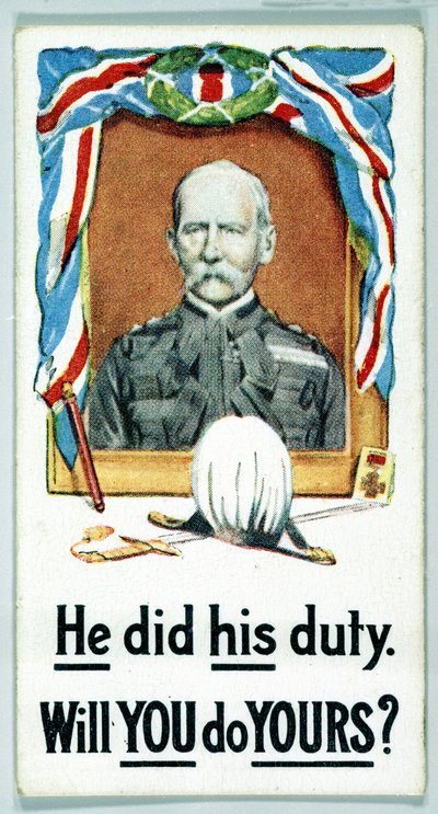 Cigarette cards - WW1 Recruiting by Ferdinand Georg Waldmuller