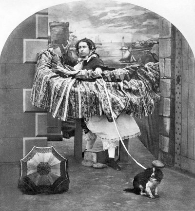 Stereoscope Entitled A Stylish Affair, c1860 by Ferdinand Georg Waldmuller
