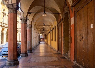 Via Galliera, Bologna, Italy by . .