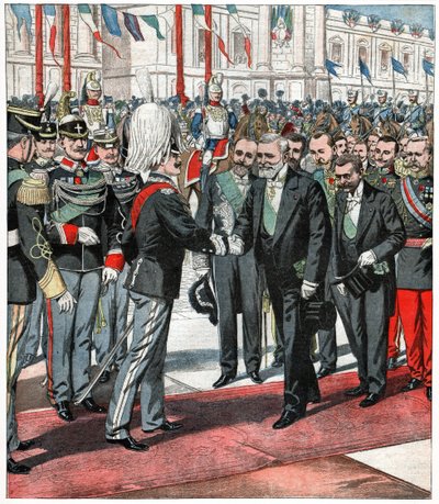 Victor Emmanuel III and Emile Loubet by . .