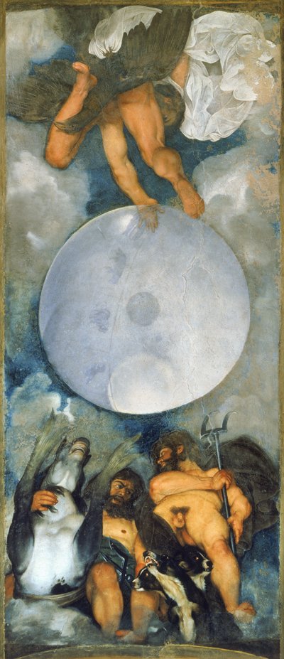 Jupiter, Neptune, and Pluto by Michelangelo Merisi da  Caravaggio