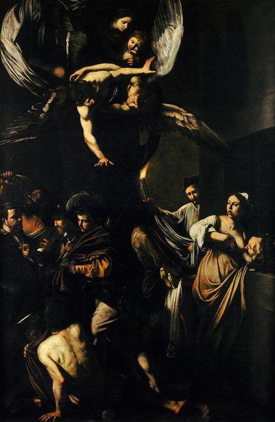 The Seven Works of Mercy by Michelangelo Merisi da  Caravaggio