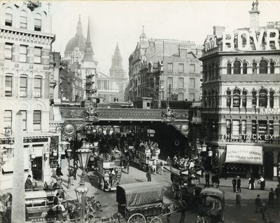 Ludgate Circus, London, c 1900 by English Photographer