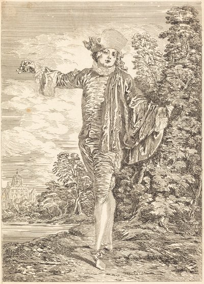 Indifferent by after Antoine Watteau