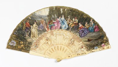 Pleated Fan by after Antoine Watteau