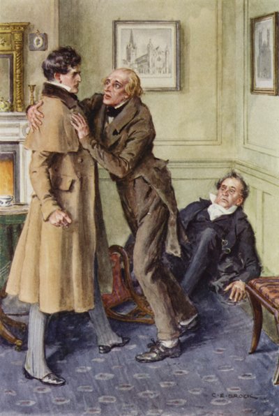 Illustration for Martin Chuzzlewit by after Charles Edmund Brock