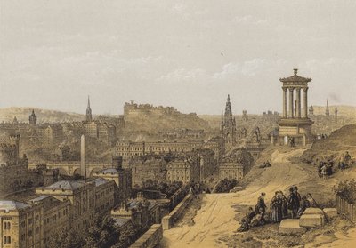 Edinburgh from the Calton Hill by after David Roberts