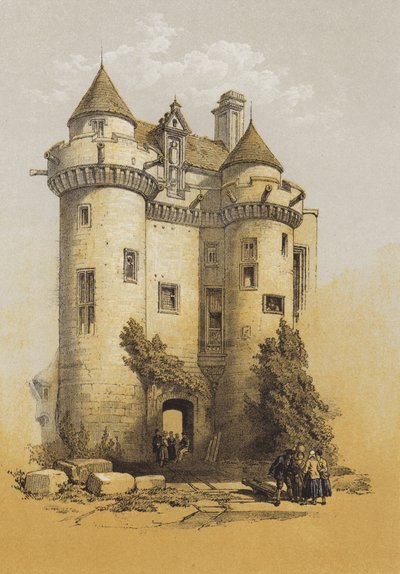 Grand Entrance to Falkland Palace by after David Roberts