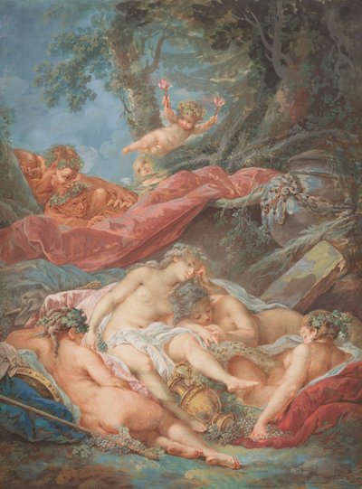 Sleeping Bacchantes by after François Boucher Jacques Charlier