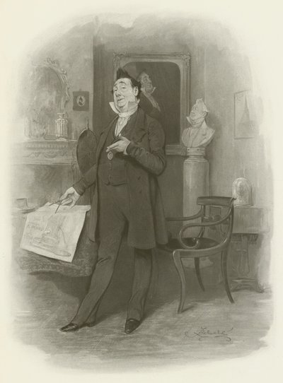 Mr. Pecksniff by after Frederick Barnard