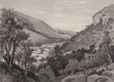 Nablus, the Ancient Shechem by after Harry Fenn