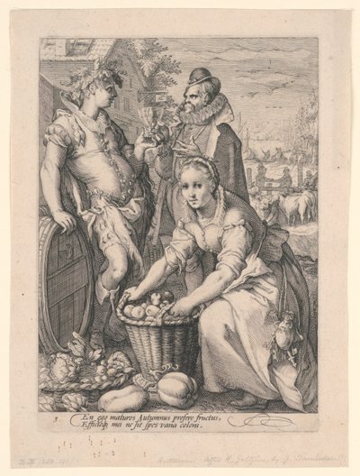Four Seasons (Autumn) by after Hendrik Goltzius