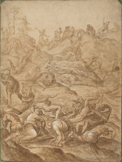 The Brazen Serpent by after Jacopo Tintoretto