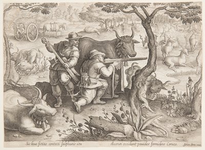 Deer Hunt by after Jan van der Straet, called Stradanus