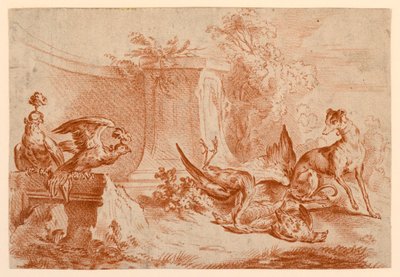 Falcons, Dog, and Dead Game by after Jean Baptiste Huet