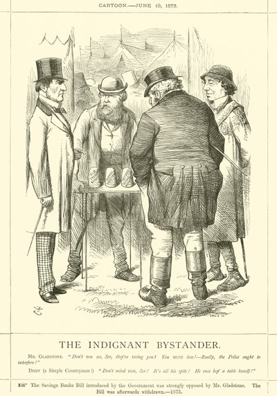 The Indignant Bystander by after John Tenniel