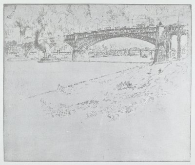 The Eads Bridge, St. Louis by after Joseph Pennell