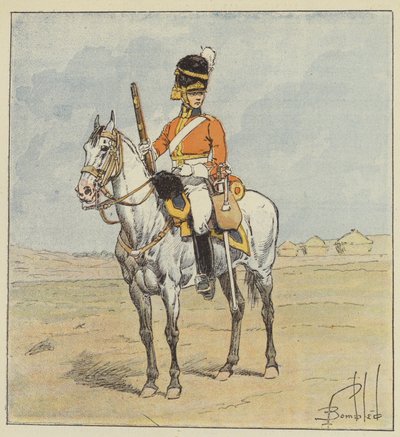 English Army, Scottish Dragoon, Scotch-Greys by after Louis Charles Bombled