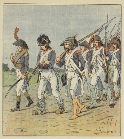 Deprivation of the Army of Italy by after Louis Charles Bombled