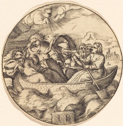 Christ Stilling the Storm by after Master IB