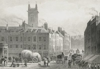 Holborn Bridge, 1831 by Thomas Hosmer after Shepherd