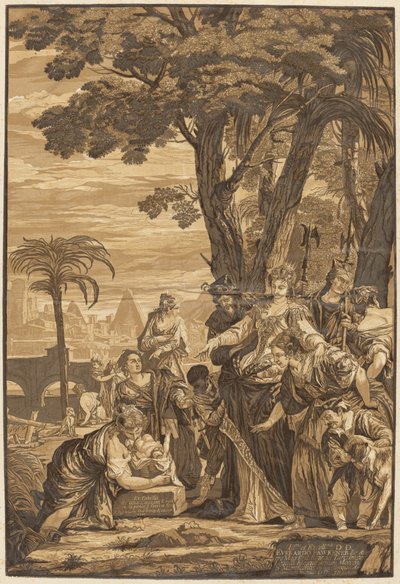 The Finding of Moses by after Veronese John Baptist Jackson