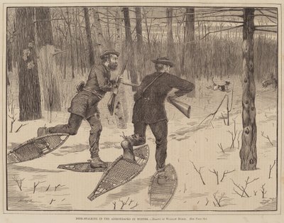 Deer-Stalking in the Adirondacks in Winter by after Winslow Homer