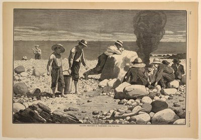 Sea-Side Sketches – A Clam-Bake by after Winslow Homer