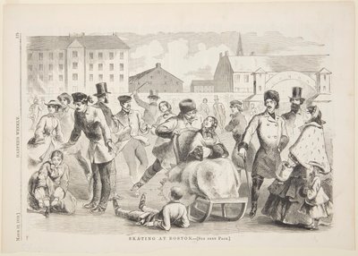 Skating at Boston by after Winslow Homer